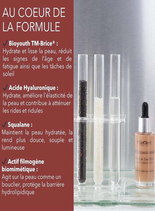 T. LeClerc T.LeClerc Anti-Aging Radiance Serum No. 1 Ivory - Fluid Foundation Care, Luminous & Unified Complexion, Second Skin Effect, Hyaluronic Acid, 30 ml (Dune) - Image 5